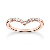 Thomas Sabo Bague pour femme TR2394-416-14-56 Forme en V taille 56