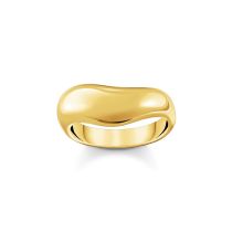 Thomas Sabo TR2473-413-39-54 Bold - Bague dorée en forme incurvée Femme