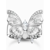 Thomas Sabo TR2495-051-14-56 Bague cocktail butterfly argent Femmes