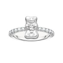 Thomas Sabo TR2504-051-14-56 Bague Avec Haribo Ours d'Or Et De Pierres Argent Femme