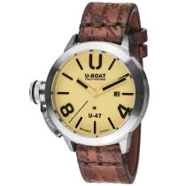 U-Boat 8106 Classico U-47 Automatique Montre Homme beige 47mm 100M