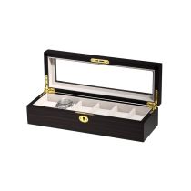 Rothenschild Coffret à montres RS-1087-6E pour 6 Montres ebony