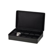 Rothenschild Boîtier de montre RS-3250-10BL pour 10 Montres carbon