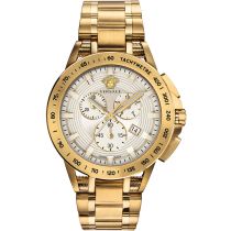 Versace VE3E00721 New Sport Tech Chronographe Montre Homme 45mm 10ATM