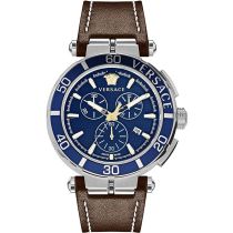 Versace VE3L00122 Greca Chronographe Montre Homme 45mm 5ATM 