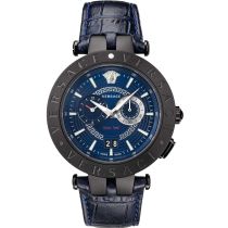 Versace VEBV00419 New V-Race Temps double Montre Homme 46mm 5ATM