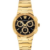 Versace VEZ900421 Montre Homme Greca Logo Chrono 43mm 5ATM 