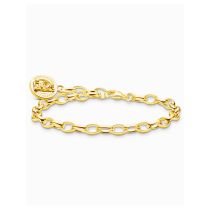 Thomas Sabo X0291-413-39-L19 Bracelet à breloques doré avec anneau logo ourson en or