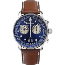 Zeppelin 8684-3 Montre Homme LZ127 Graf Zeppelin Chronographe 40mm 5ATM