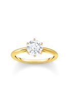 Thomas Sabo TR2474-414-14-54 Bague dorée Avec pierre blanche en forme De diamant Femme