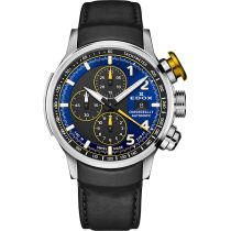 Edox 01129-TTNJCN-BUNJ Chronorally Automatique Montre Homme 45mm 10ATM