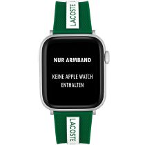 Lacoste 2050005 Bracelet pour Apple Watch 42/44mm Vert/Blanc