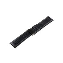 Universel Bracelet de montre [24 mm] noir avec boucle déployante en noir Ref. 23834