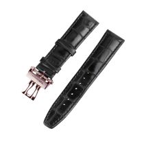 Ingersoll Bracelet de rechange [24 mm] noir avec boucle rosé Ref. 25043