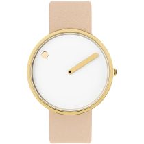 PICTO 43321-6320G Montre Femme White and Gold 40mm 5ATM