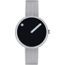 PICTO 43369-0812 Montre Femme Black and Steel 30mm 5ATM