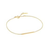 ANIA HAIE BAU001-06YG Gold Solid Bar Bracelet pour Femmes Gold 14K