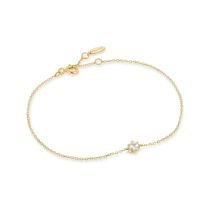 ANIA HAIE BAU006-01YG White Sapphire Bracelet pour Femmes Gold 14K