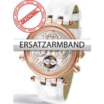 Perigaum Bracelet de rechange en blanc pour Millennium Montre pour Femmes P-0606-RW Rosé-Schließe