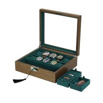 Rothenschild Boîte à montres & Boîte à bijoux RS-2443-W pour 10 Montres + 2 compartiments