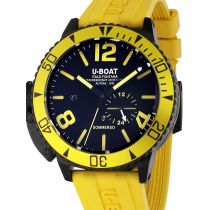 U-Boat 9668 Sommerso Yellow IPB Automatique Montre Homme 46mm 30ATM