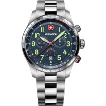 Wenger 01.0543.112 Montre Homme Terragraph Chrono 43mm 10ATM