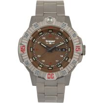 Traser H3 110668 Tactical Brown Titane Montre Homme 46mm 20ATM