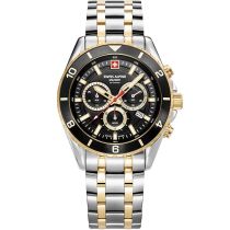 Swiss Alpine Military 7034.9147 Montre Homme Sierra Chronographe 43mm 10ATM