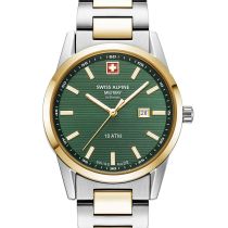 Swiss Alpine Military 7767.1144 Montre Femme Argos bicolor vert 34mm 10ATM