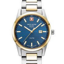 Swiss Alpine Military 7767.1145 Montre Femme Argos bicolor bleu 34mm 10ATM