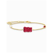 Thomas Sabo A2151-430-10-L19V Bracelet Ours d'Or doré Avec Perle Et pierre