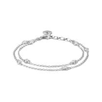 Thomas Sabo A2216-051-14-L19V Bracelet Double rangée Zircone Argent