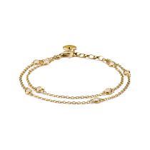 Thomas Sabo A2216-414-14-L19V Bracelet Double rangée Zircone Plaqué or