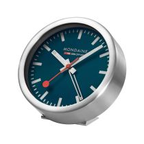 Mondaine A997.MCAL.46SBV.2 mini horloge murale bleu argenté Horloge de table & réveil 12,5 cm