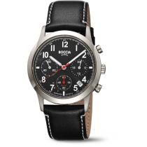 Boccia 3735-01 Montre Homme Titane Solaire Chronographe 40mm 5ATM 