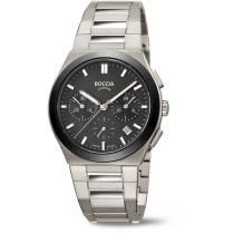 Boccia 3736-02 Montre Homme Titane Chronographe 39mm 5ATM 