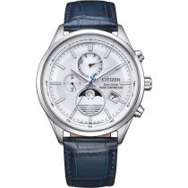 Citizen BY1030-09A Montre Homme Eco-Drive 4-Zonen Montre Radiocommandée Phase De La Lune 42mm 10ATM