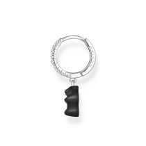 Thomas Sabo CR726-052-11 Créole Unique En Argent Avec Pendentif Ours En Or Noir Femme