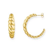 Thomas Sabo CR758-413-39 Créoles formes organiques Plaquée Or Femmes