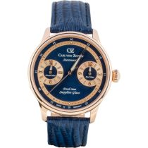 Carl von Zeyten CVZ0086RBLS Montre Homme Schönmünzach Automatique GMT Édition Limitée 43mm 3ATM 