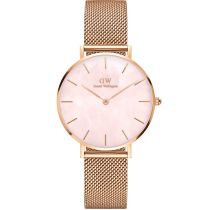 Daniel Wellington DW00100516 Montre Femme Petite Melrose Pearl 32mm 3ATM 