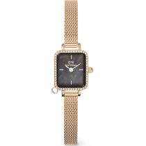 Daniel Wellington DW00100752 Montre Femme Quadro Mini Charm Bezel 18mm 3ATM