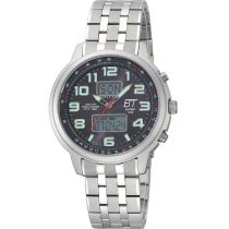 ETT EGS-11302-22M solaire Drive radio Hunter II Chronographe Montre Homme 48mm 