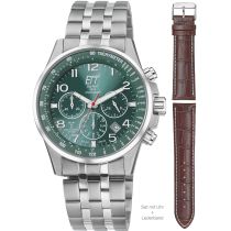 ETT EGS-11611-82MS Professional Solaire Radiocommandée Chronographe Montre Homme 43mm 10ATM
