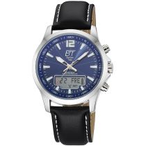 ETT Eco Tech Time EGA-11714-31L Montre Homme Radio-pilotée Solaire Drive Professional Chronographe 45mm 5ATM 
