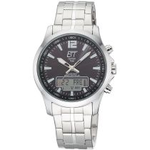 ETT Eco Tech Time EGA-11715-21M Montre Homme Radio-pilotée Solaire Drive Professional Chronographe 45mm 5ATM 