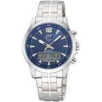 ETT Eco Tech Time EGA-11716-31M Montre Homme Radio-pilotée Solaire Drive Professional Chronographe 45mm 5ATM 