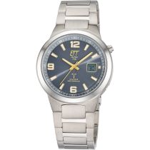 ETT Eco Tech Time EGT-11708-52M Montre Homme Radio-pilotée Solaire Drive Everest Gents Titane 41mm 5ATM 