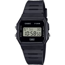 Casio F-91WB-1AEF Montre Homme Timeless Collection 35mm 1ATM 