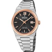 Festina F20030/3 Montre Homme Swiss Made Rivé Automatique 40mm 10ATM 